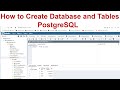 How to Create Database and Tables PostgreSQL