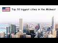 TOP 10 BIGGEST CITIES IN THE MIDWEST 🇺🇸