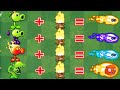Every PEASHOOTER Fusion \u0026 Evolution vs Real PEA - Who Will Win? - PvZ 2 Discovery