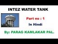 Intez Water Tank design (Part:1) by Parag Kamlakar Pal.