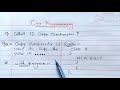 Copy Constructor in C++(Hindi) | Syntax and Example of Copy Constructor in C++