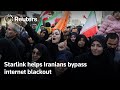 Musk's Starlink helps Iranians skirt internet blackout, sources say | REUTERS