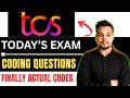 Finally Today's TCS NQT Coding Questions Out | Actual TCS NQT TAG Coding Questions Asked Today