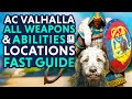 ALL 10 Weapons \u0026 6 Abilities Locations In Ireland - Assassin's Creed Valhalla Wrath of the Druids