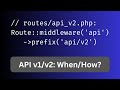 How To Implement Laravel API V1/V2 Versioning