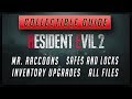 Resident Evil 2 Remake COLLECTIBLE GUIDE - All Files, Mr Raccoons, Locks/Safes, Inventory Upgrades