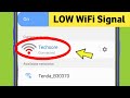 How to Fix Low WiFi Range / low WiFi Network In Android Mobile