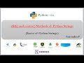 zfill() and center() methods of Python Strings | Video-28