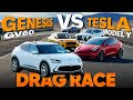 Genesis GV60 vs the EV world: feat BMW iX, Tesla Model Y, Mach-E GT, C7 Corvette — Cammisa Drag Race
