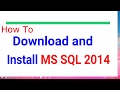 How to Install SQL Server 2014 Express and SQL Server Management Studio 2014 Express