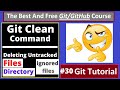 Git Tutorials: Deleting Untracked files, directory and ignored files, Git Clean Command | part 30