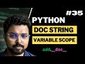 35. Doc string and variable scope in Python |  Python for Beginners in Hindi (Full Course)