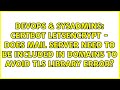 certbot letsencrypt - does mail server need to be included in Domains to avoid TLS library error?