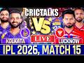 🔴 KKR vs LSG, IPL 2026 Live Cricket Match Today Score Commentary, Kolkata vs Lucknow, Last 7
