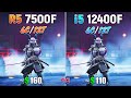 Ryzen 5 7500F vs Core i5 12400F - Test in 10 Games