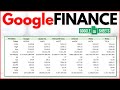 How to Build Stock Portfolio in Google Sheets with GOOGLEFINANCE Function