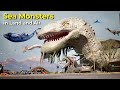 Most Famous Sea Monster Size Comparison but in Land and Air | #monster