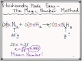 Stoichiometry Made Easy: The Magic Number Method