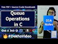 C Code For Queue and its Operations Using Arrays in Data Structure
