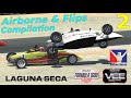 Formula Vee/Ray FF1600 Laguna Seca Airborne and Flips Crash Compilation - iRacing (2)