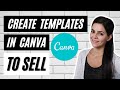 Canva TEMPLATES TUTORIAL for Beginners: How to Create Canva Templates to SELL ONLINE