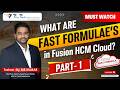 Part 1: Fast Formulae's in Oracle Fusion HCM | Live System Usage Explained Clearly