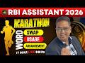 Rbi Assistant English Marathon 2026 | Word Swap, Usage, Arrangement | Rbi Assistant English Class