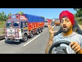 Indian Tata Truck Driving On Highway