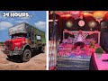 We converted poor truck into luxury truck 24 hours survival challenge