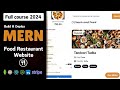 Build Restaurant Website with MERN | TypeScript, Zustand, Zod, Stripe