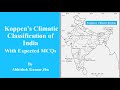 Koppen’s Climatic Classification of India with Expected MCQs | By Abhishek Kumar Jha