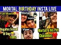 MortaL Birthday Instagram Live Highlights | Regaltos Scared Of Dogs Funny| Viper Gift To MortaL PMPL