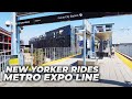 New Yorker Rides the Los Angeles Metro Expo Line (Line E) for the First Time