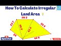 How To Calculate Irregular Land Area | Irregular Plot Area In Square Feet