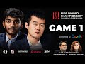 Game 1 Broadcast | FIDE World Championship Match 2024 | Ding Liren vs Gukesh D