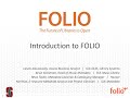 Introduction to FOLIO Training