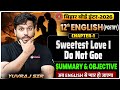 Sweetest Love I do not Goe by John Donne Summary || Bihar Board 12th English Chapter 1 Objective ||
