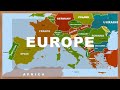 European Map: Countries, Capitals and National Flags (with Photos). Learn Geography #01
