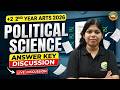 CHSE +2 2nd Year Arts 2026 || Political Science Answer Key Discussion || All Questions Solved LIVE 🔥