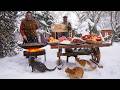 Rustic Winter Lunch | A Simple Village Meal Made Outdoors
