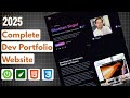 🔥 Build a Stunning Developer Portfolio with Spring Boot + Thymeleaf | Portfolio Step by Step 2025