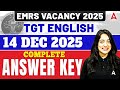 EMRS TGT English Exam Analysis | EMRS TGT 14 Dec English Answer Key \u0026 Expected Cut Off By Nidhi Mam