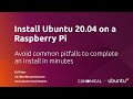 Install Ubuntu 20.04 on a Raspberry Pi