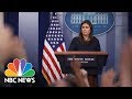 White House Press Briefing - August 1, 2018 | NBC News