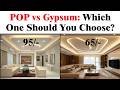 Gypsum vs POP  False Ceiling I Best Brand \u0026 Cost Breakdown I