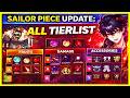 Sailor Piece The ULTIMATE TIER LIST Guide: Best Rune, Sword, Race \u0026 Build! Roblox