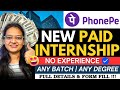 🚀PhonePe Hiring Interns | Freshers | No Exp -  Any Degree | Full Guide | Apply Now