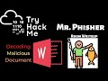 Embedded Marcos in Word | Mr. Phisher | Tryhackme