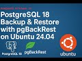 PostgreSQL 18 Backup \u0026 Restore with pgBackRest on Ubuntu 24.04 | Full Step-by-Step Guide #pgbackrest