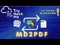 MD2PDF room wirteup | Markdown to PDF Exploitation  | tryhackme